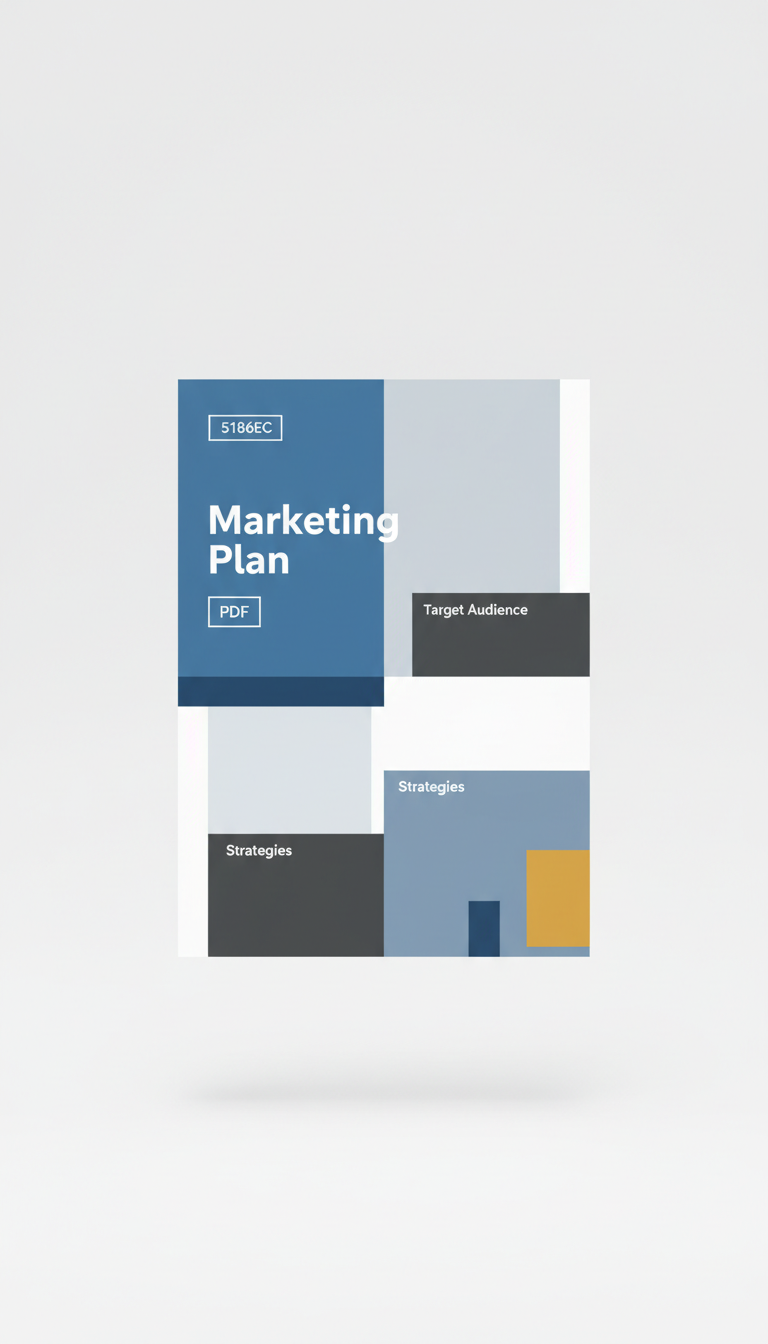 Modelo de plano de marketing em PDF