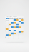 Calendário de mídias sociais em Excel